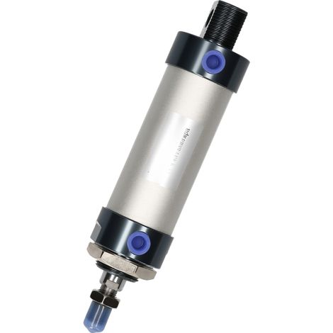 Cilindro neumático MAL, diámetro de 40 mm, carrera de 75 mm, vástago de pistón roscado de aleación de aluminio, mini cilindro neumático de doble efecto (1/5)