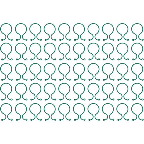 50Pcs Clip de Plante en Plastique, Clip de Fixation de Boucle en Forme de Huit Clips de Support de Plante de Jardin Tomates Fleurs Boucle de Jardin Boucle de Jardinage (1/5)