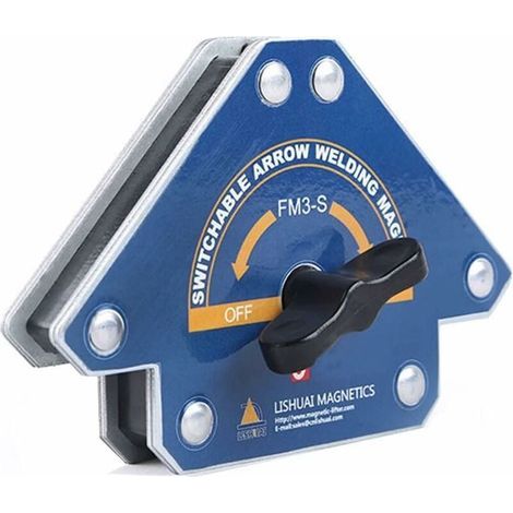 Magnete zum Schweißen, 1 Stück FM3-S mit Schalter, Magnetwinkel zum Schweißen 15-25 kg für Winkelhalter 45°, 90°, 135°-LIAIKI (1/5)