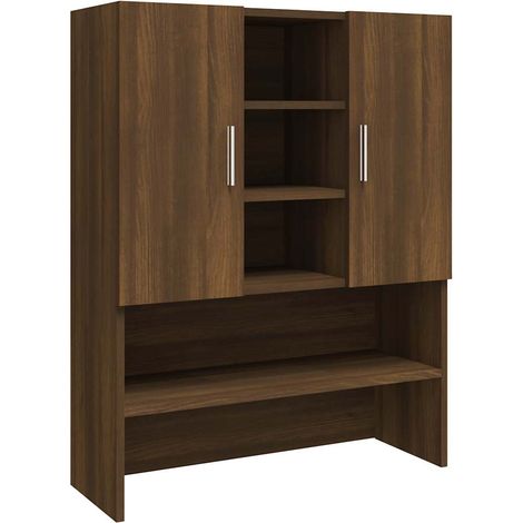 Maison Exclusive - Armario para lavadora color roble marrón 70,5x (1/5)