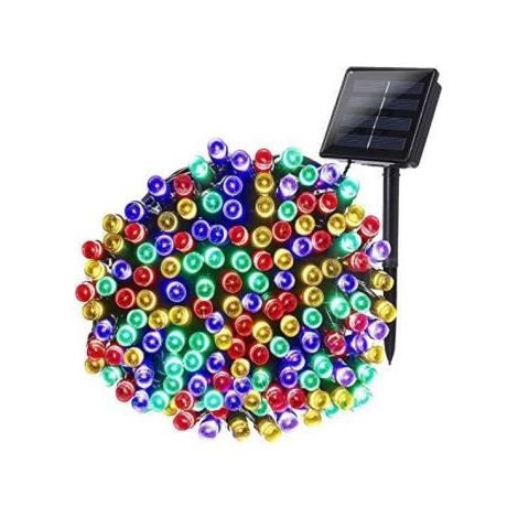 Solar-Girlande 20M - 200 LED Wasserdicht - 8 Mehrfarben-Modi
