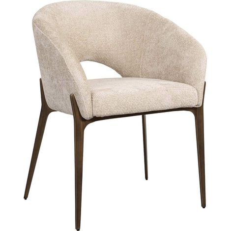 Chaise élégante Kenzi crème unicorn - Crème élégante (1/5)