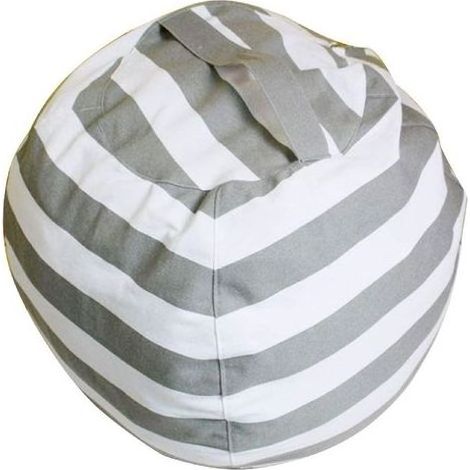 Pouf en toile (gris) (1/2)