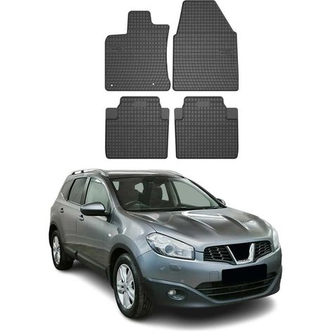 OMAC Tapis de Sol Compatible avec Nissan Qashqai +2 NJ10 2008-2014 Noir en Caoutchouc (1/5)