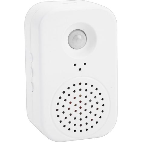 PIR Motion Sensor Voice Reminder, 120° Detection Smart Welcome Message with Self-Recording, Wireless Doorbell for Shop, Supermarket, Home (1/5)