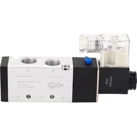 Électrovanne pneumatique en alliage d'aluminium, réponse rapide, anti-interférence, 2 positions 5 voies, pour automatisation, AC220V. (1/5)