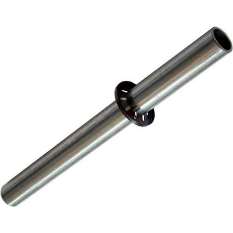 Axe de roue chariot 235x19,5mm – Métal inoxydable – Avec 2 anneaux pour montage rapide – Résistant à l'usure et charges lourdes