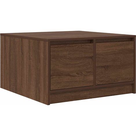 Maison Exclusive - Couchtisch mit Schubladen Braun Eichen-Optik 7