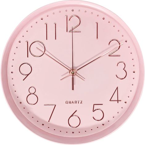 Horloge Murale analogique silencieuse sans tic-tac, 30,5 cm, Fonctionne avec Piles, Jolie Horloge décorative pour école, Bureau, Salle de Classe, Chambre à Coucher, Cuisine, Salon, Chambre (1/5)