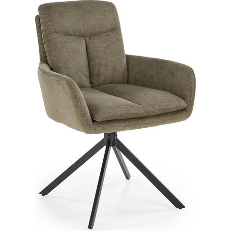 Silla Houston 1872, Olivo claro, 85x62x68cm, Tapiz, Metálico
