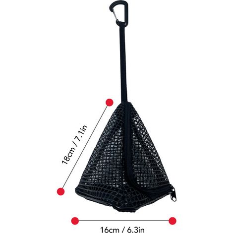 Filet de séchage triangulaire d'extérieur, support de rangement suspendu pliable en PVC pour camping, pique-nique et barbecue. (1/5)