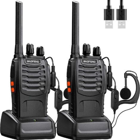 Talkie-walkie professionnel Baofeng à 16 canaux avec chargement USB-AquaForge (1/4)