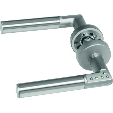 1 - Poignée De Porte - Serrure Électronique - Ouverture Par Code Digital 4-6 Chiffres - Signalisation Lumineuse Et Acoustique - Pour Porte Intérieure - Noir - 35-80cm (1/5)
