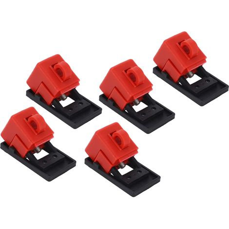 Verrou de disjoncteur BD-D11 à pince, lot de 5, cadenas de sécurité pour tableau électrique, verrouillage fiable, dispositif anti-intervention, pack multiple. (1/5)