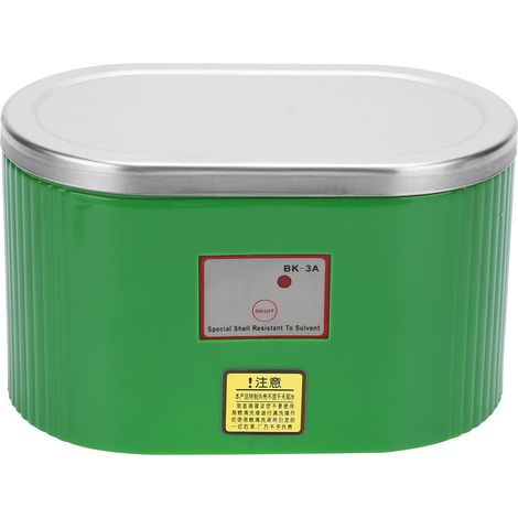 Nettoyeur à ultrasons haute puissance pour bijoux et montres, cuve 0,4L, modèle BK-3A, prise ACEU 220V, noir, élimine saletés et impuretés en profondeur. (1/5)