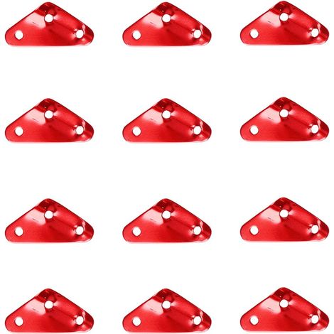 20 serre-câbles en aluminium léger pour parachute, ajusteur de corde robuste pour tente de camping, rouge (1/5)