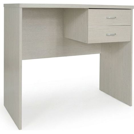 Scrivania Scrittoio Moderno Stile Nordico Bianco Legno Studio 80x50x76cm (1/5)