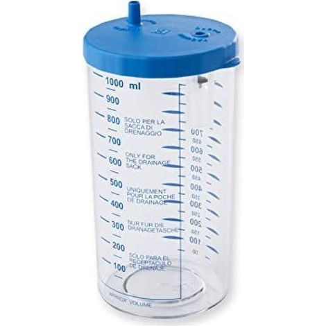 Gima 28258 Vaso Autoclavabile per Sacche Monouso Aspeed, 1 Litro