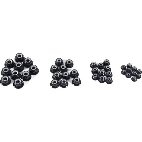 Écrous autobloquants Kikumi M5 à insert en nylon anodisé, écrou (1/4)