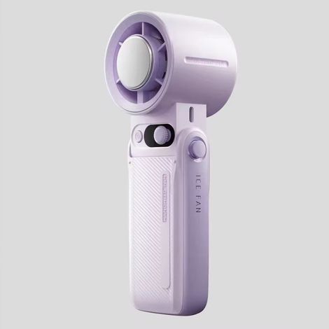 Mini ventilateur turbo portable – Refroidissement rapide en 3 secondes, batterie rechargeable de 6000 mAh, affichage numérique léger et idéal pour les voyages, le bureau et les activités de plein air (1/5)