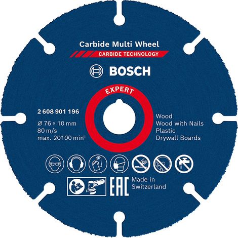DISCO MULTIMATERIALE D.76mm PER MINISMERIGLIATRICI - 2608901196