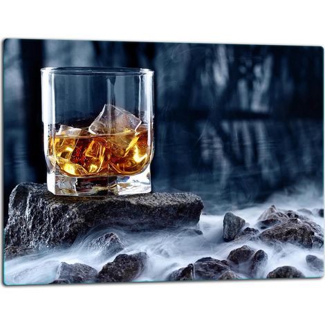 Schneidebrett aus Glas, 52x40 cm, Whisky (1/5)