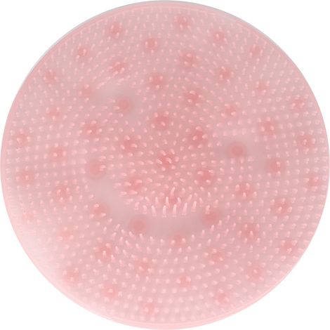 Coussin de massage antidérapant pour dos et pieds avec ventouses, tapis de massage pour salle de bain (Rose) (1/5)