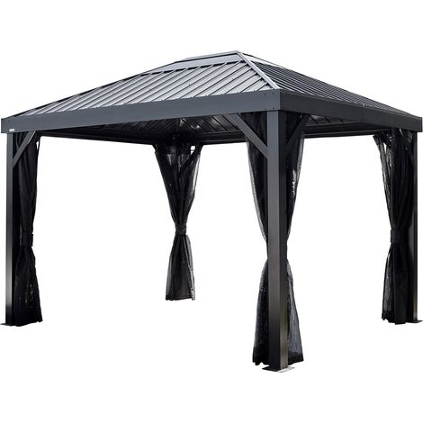 Sojag Aluminium Pavillon Kiruna 10x12 schwarz (1/5)