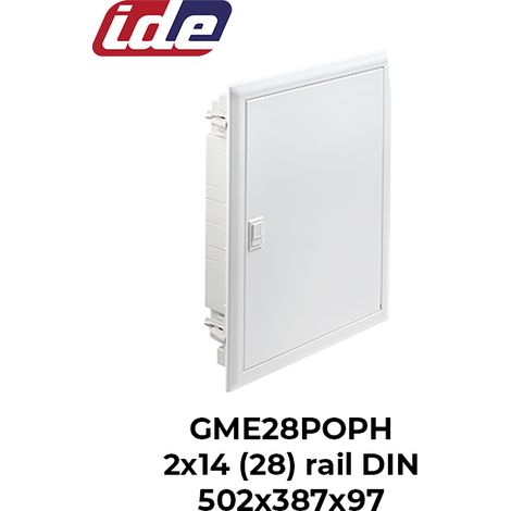 Coffret de distribution GOLD MÉTAL IP40 2x14 modules encastrable (1/2)