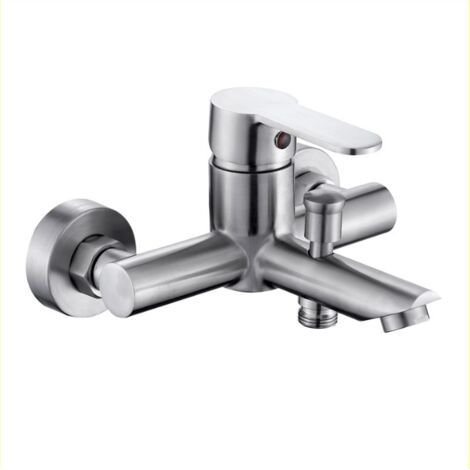 Robinet mitigeur en acier inoxydable Robinet de baignoire Robinet de bain (1/5)