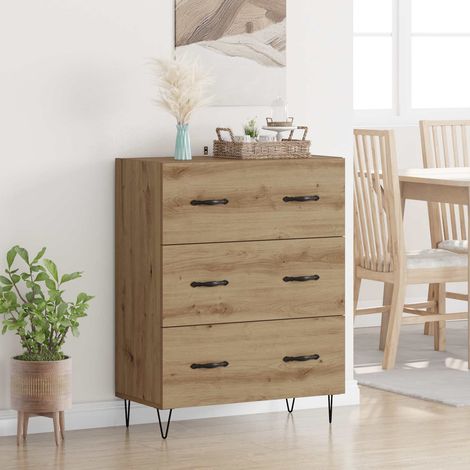vidaXL  Sideboard  with Drawer Artisan Oak 69.5 x 34 x 90 cm