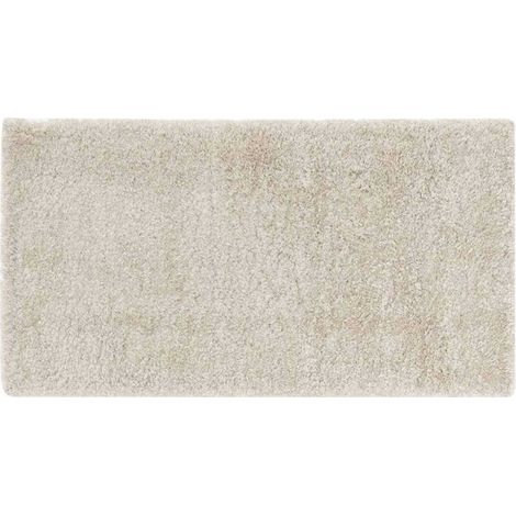 Tapis Shaggy Uni "Tango" 60x110cm Naturel (1/5)