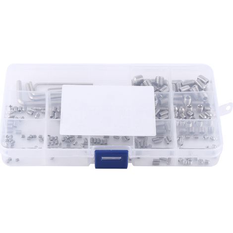 240 pièces de vis à tête hexagonale M3/M4/M5/M6/M8 avec clés Allen assorties (1/5)