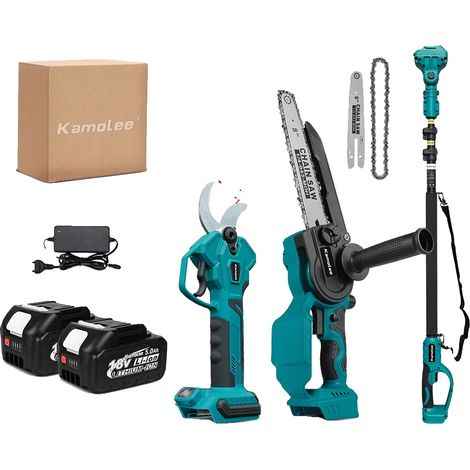 Ciseaux Électriques, Moteur Sans Balais, Design Sans Fil, Batterie 2x5.0Ah, Prise EU 220V-240V (1/2)