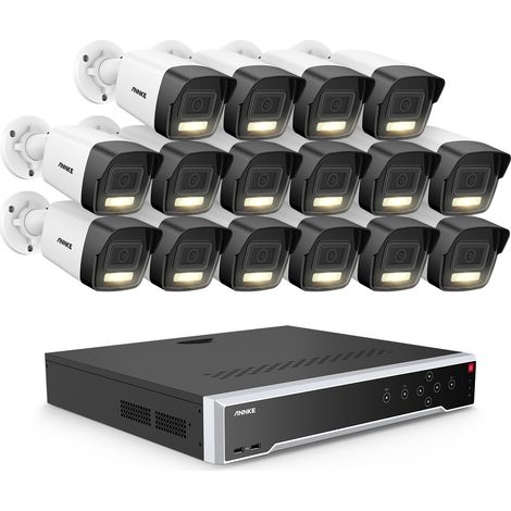 ANNKE 3K Außen Überwachungskamera,32 Kanal NVR und 16x 5MP PoE IP Kamera Bewegungserkennung, Farbnachtsicht, Videoüberwachungsset (1/5)