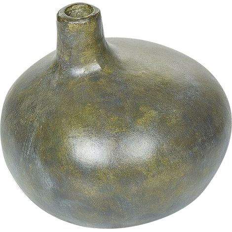 Dekovase KLANG Keramik 18 cm Grau