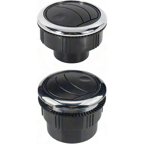 Déflecteur d'air rond 2 pièces pour bouche de ventilation camping-car et bus, sortie de climatisation (1/5)