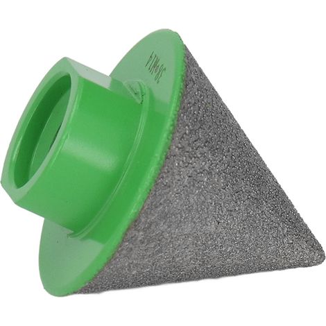 Fraise à chanfreiner diamantée verte M14, utilisation simple, angle de base de 60°, pour le polissage et le façonnage, 38 mm/1,5 po (1/5)