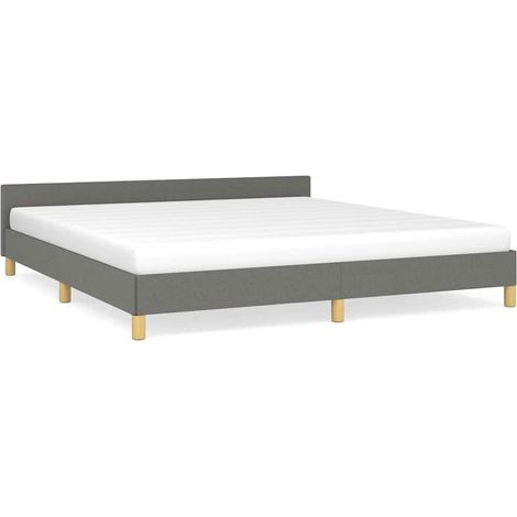 Maison Exclusive - Giroletto senza Materasso Grigio Scuro 180x200 cm Tessuto