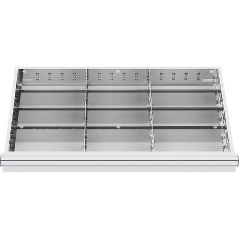 WS24 Schubladeneinteilung Metalleinteilung BLH 100/125 mm Innenmaß 800 x 450 mm - WS24-100298