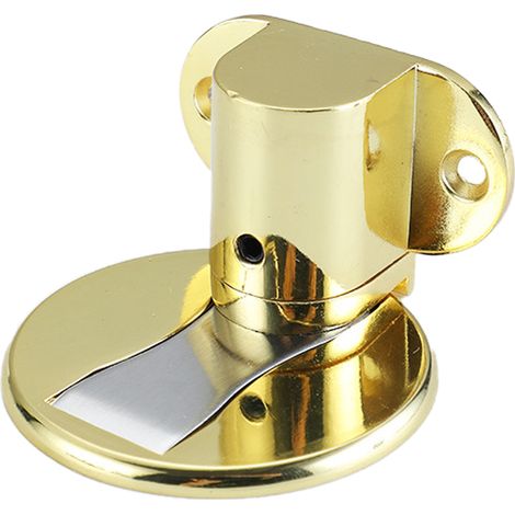 Stop Porte - Stoppeur Magnetique Au Sol - Pour Porte Intérieure Lourde - Sans Perçage - 2 Jeux De Supports Adhésifs (1/5)