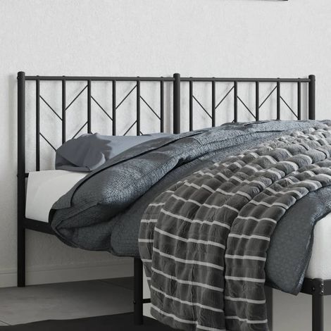Tête de lit métal noir 150cm (1/5)