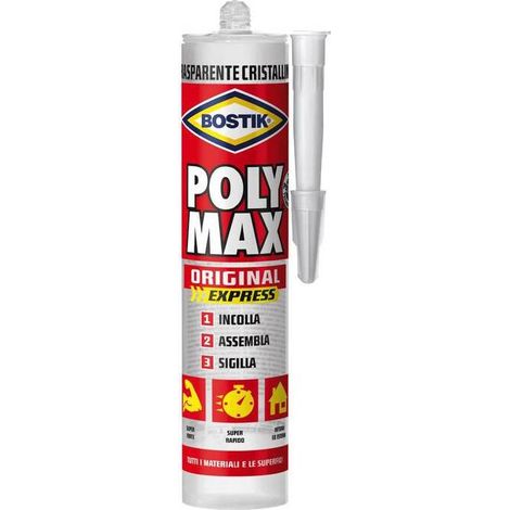 BOSTIK POLYMAX ORIGINAL 300 G CRISTAL CARTUCCIA