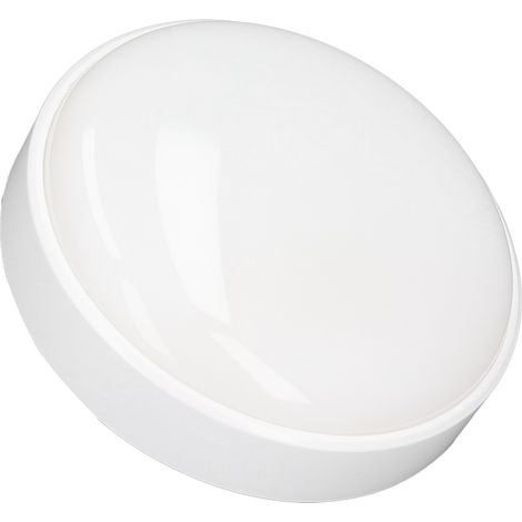 Plafonnier LED rond à large zone d'éclairage, 6500K, 20W, étanche, pour chambre, salon, toilettes et salle de bain. (1/5)