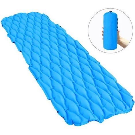 Matelas Gonflable - 190x60x6 cm - Étanche - Nylon 40D TPU - Pour Camping Randonnée Plage - 1 Unité (1/4)