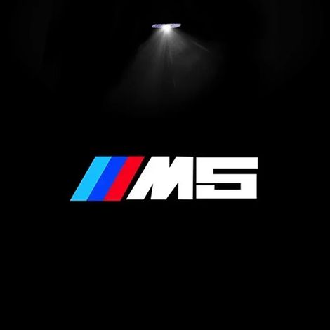 (M5, 2 pièces) Convient aux BMW M X3 X5 X6. 2 pièces. Logo lumineux pour portières de voiture. Accessoire compatible avec BMW X1 X3 F25 M3 X2 E90 E91 E60 X5 X6 X7 E84 E83 E70 G30 G38 M. Bienvenue (1/4)