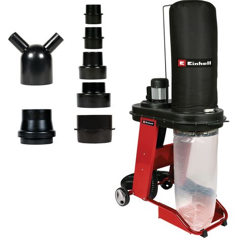 Einhell Centrale d’aspiration TE-VE 550/1 A (550 W, adaptateur pour aspirateur, clip de fixation pour sac collecteur 65 L) Livré avec un sac (1/5)