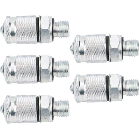5-teiliges hydraulisches Prüfverschraubungsset mit Gewindeadapter und Manometeranschluss PT/PPT UNF 1/2 Zoll (1/5)