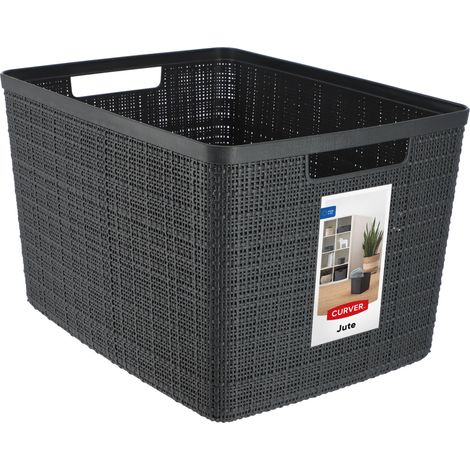 Cesto Curver Jute rettangolare grigio 20l cm 36x28x23 h (1/5)