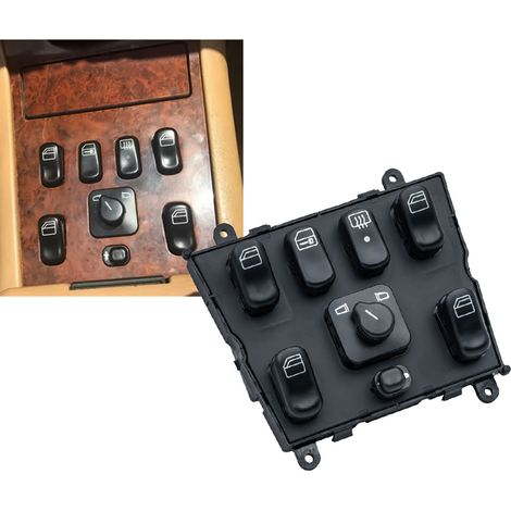 Interrupteur de vitre Mercedes ML320 – Réf 1638206610 – 1998-2003 – Commande électrique – Qualité fiable – Montée/descente fluide – Remplacement simple (1/4)